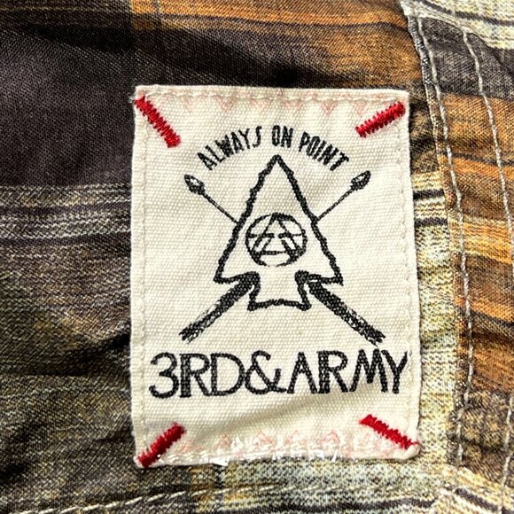 New 3rd & Army Board Shorts Mens 36 Swim Trunk Bottoms Multicolor Plaid - Picture 9 of 14